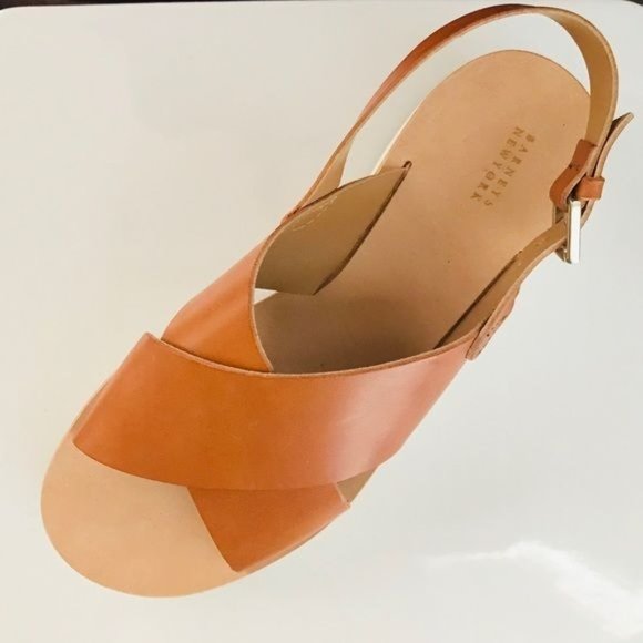 NEW Barney’s NY Crossover Platform Sandals Made in Italy New Without Tags - Picture 15 of 15